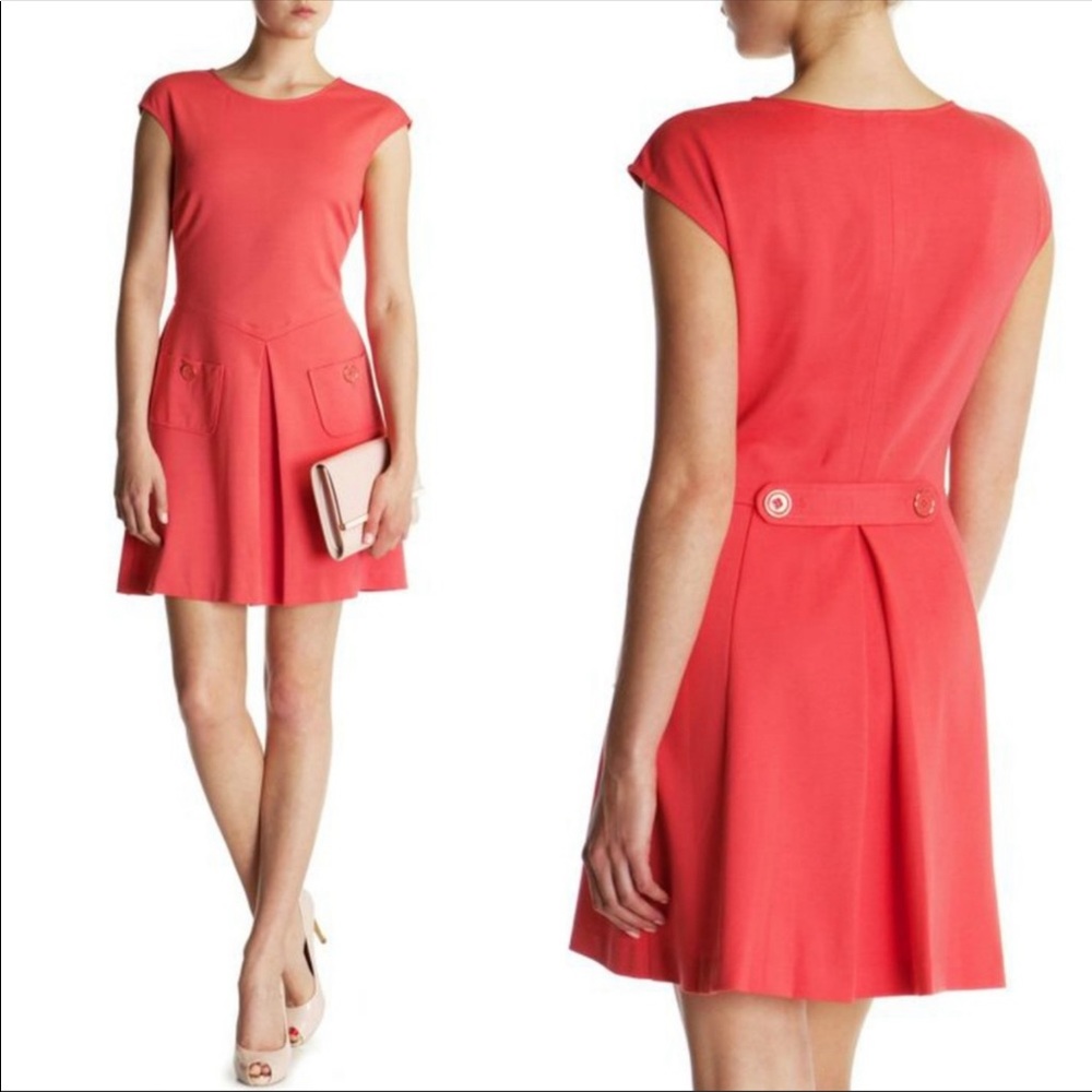 Ted Baker London Coral Harmia Pocket Jersey Dress - Picture 13 of 13